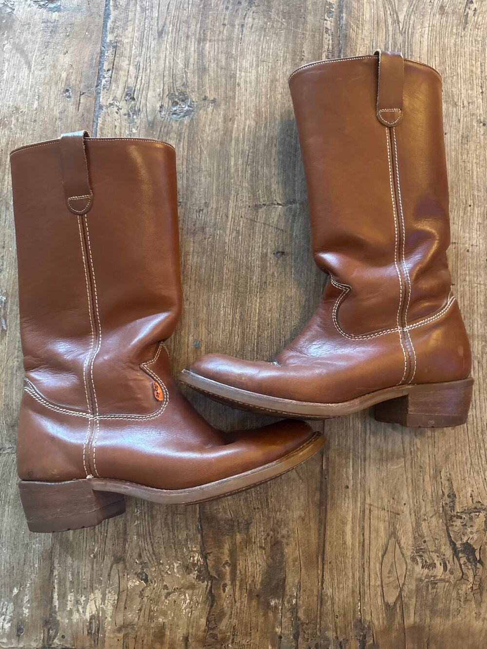 Levi’s Vintage orange tab brown cowboy boots 7.5 Womens